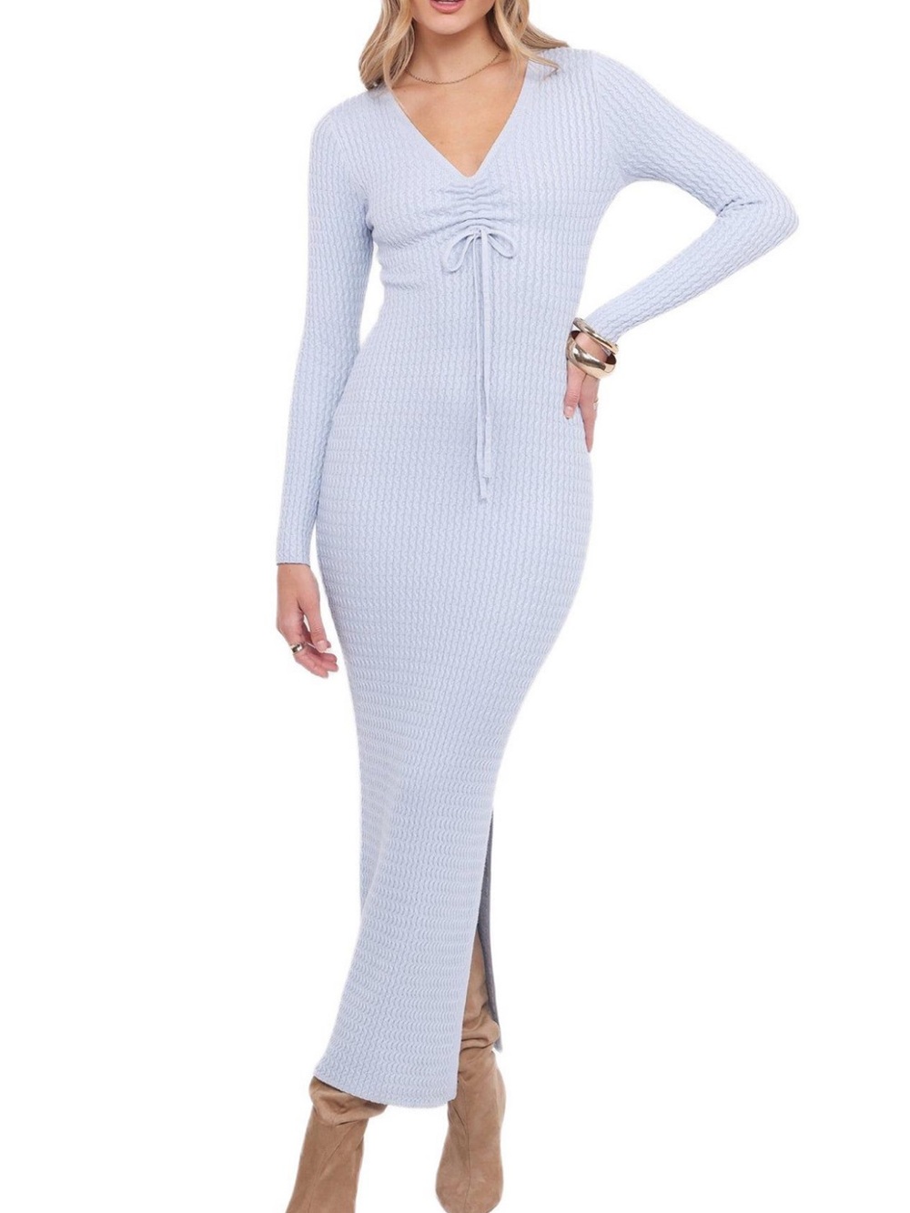 Petal and Pup Long Sleeve Midi Dress